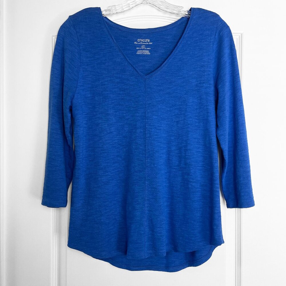 Chico's Ultimate Tee with 3/4 sleeves size 1